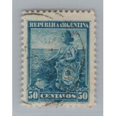 ARGENTINA 1899 GJ 256 ESTAMPILLA DENTADO 12 x 12